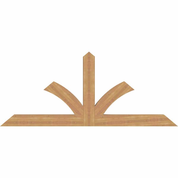 Ekena Millwork Richland Timber Gable Bracket, Western Red Cedar, 84"W x 35"H x 3 1/2"D x 5 1/2"F, 10/12 Pitch GBW084X35X0406RIC00SWR - main